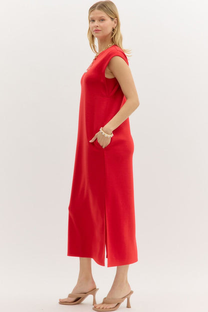 Soft Flow Midi Dress