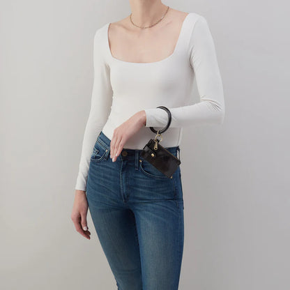 Ring Credit Card Wristlet | Polished Leather | HOBO