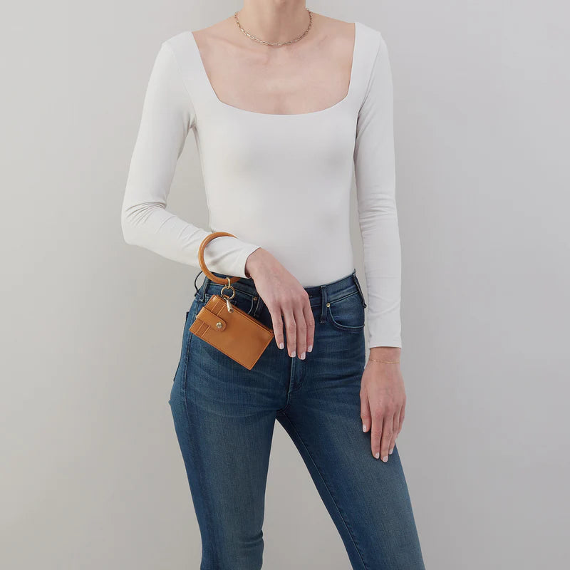 Ring Credit Card Wristlet | Polished Leather | HOBO