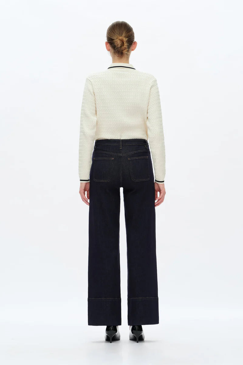 Katia Mid Rise Wide Leg Pants