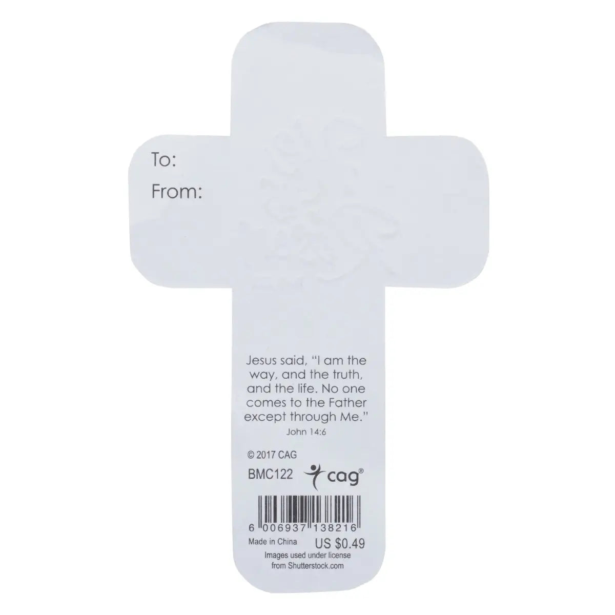 Cross Bookmark Set of 12