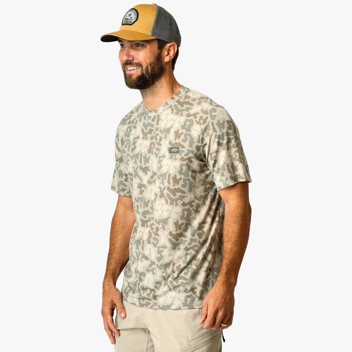 Ocean Bound Short Sleeve Printed Performance Tee | Aftco