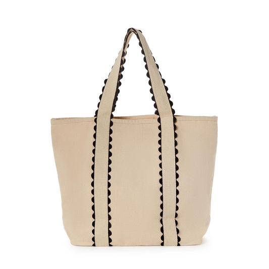 Neutral Ground Ric Rac Trim Tote
