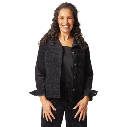 Rustic Stretch Cord Boyfriend Jacket