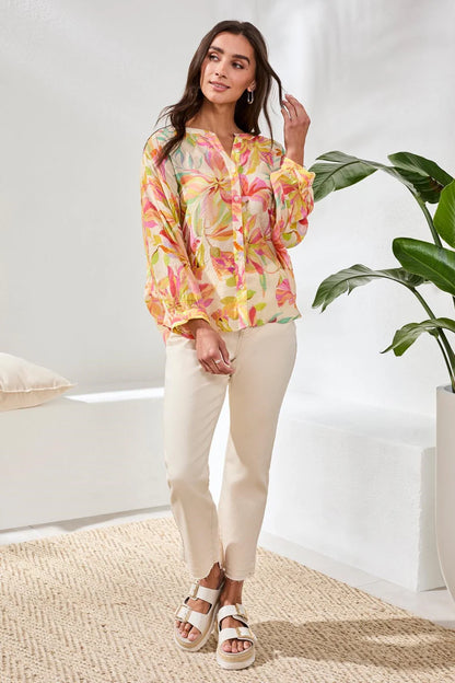 Flowy Dolman Sleeve Blouse