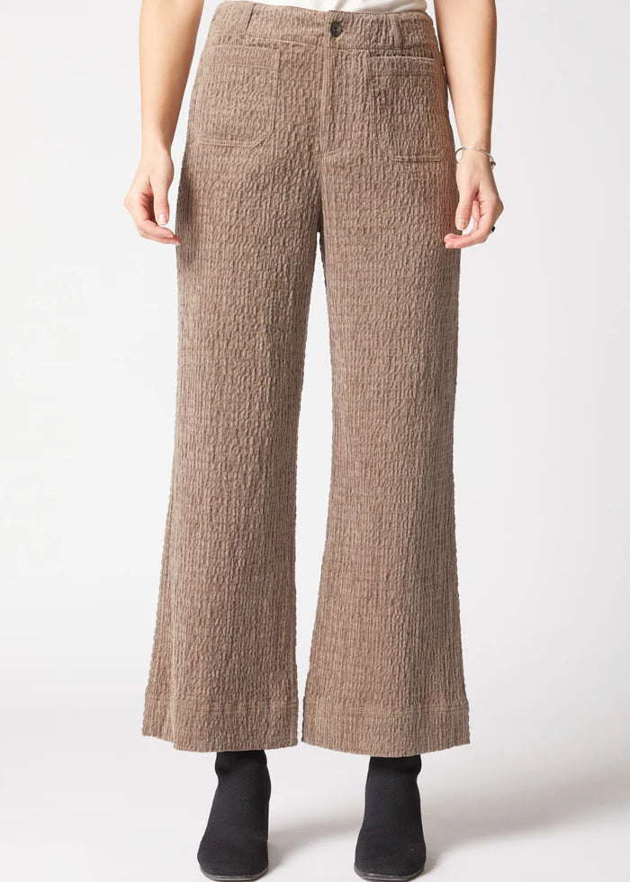 Rustic Stretch Cord Patch Pocket Ankle Pant