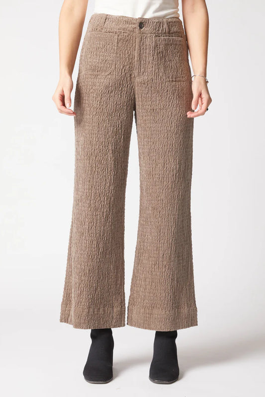 Rustic Stretch Cord Patch Pocket Ankle Pant