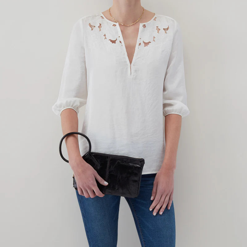 Sable Wristlet | Polished Leather | HOBO