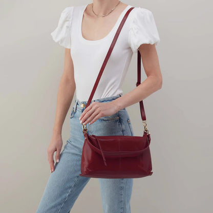Avon Shoulder Bag | Polished Leather | HOBO