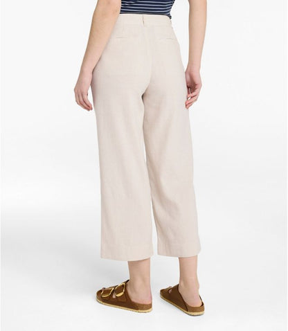 Women's Lakeside Linen Blend Crop Pants | L.L. Bean