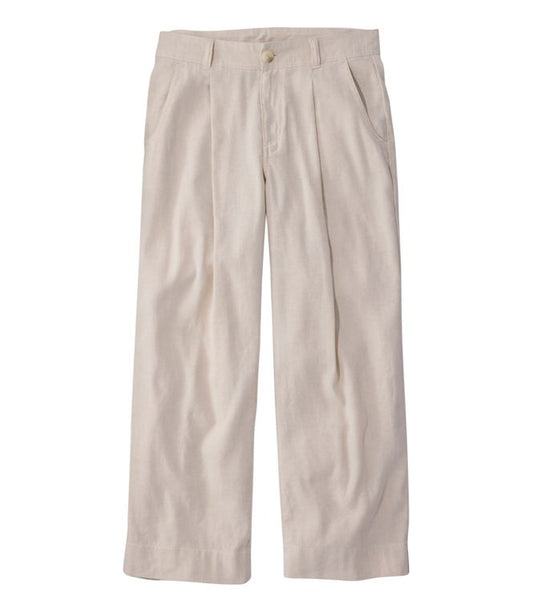 Women's Lakeside Linen Blend Crop Pants | L.L. Bean