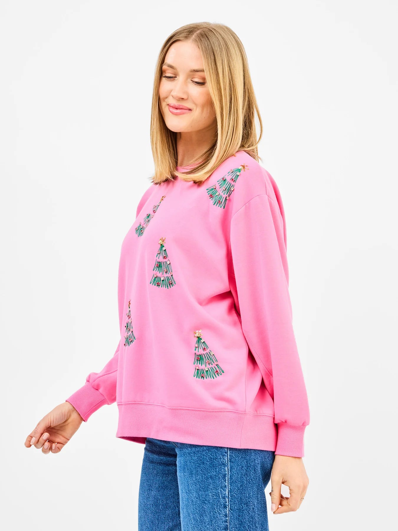 Sarah Sweatshirt | Green Trees