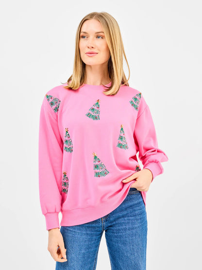 Sarah Sweatshirt | Green Trees