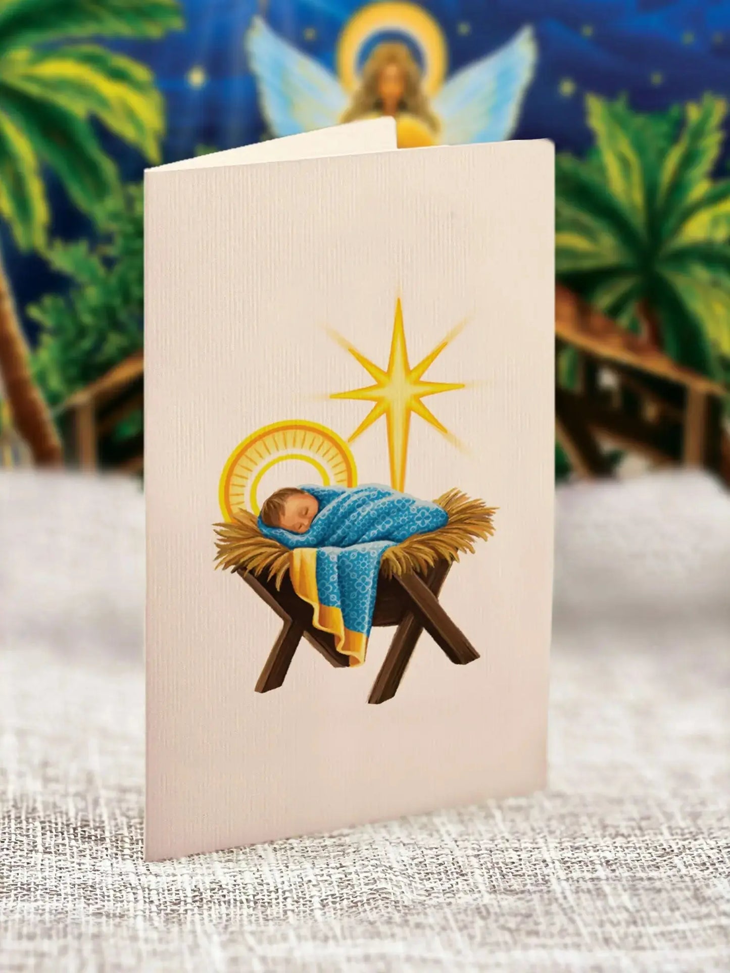 Mini Pop Up Card | Starlit Nativity