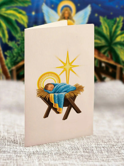 Mini Pop Up Card | Starlit Nativity