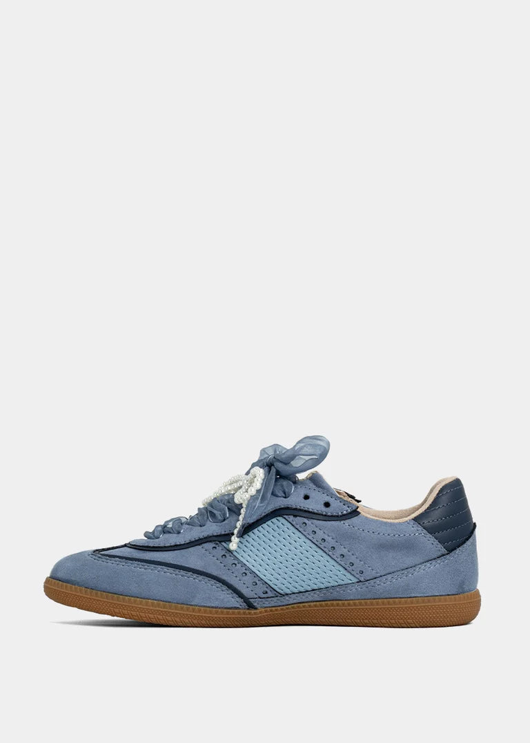 Sofie Sneaker | Blue Suede | Shu Shop
