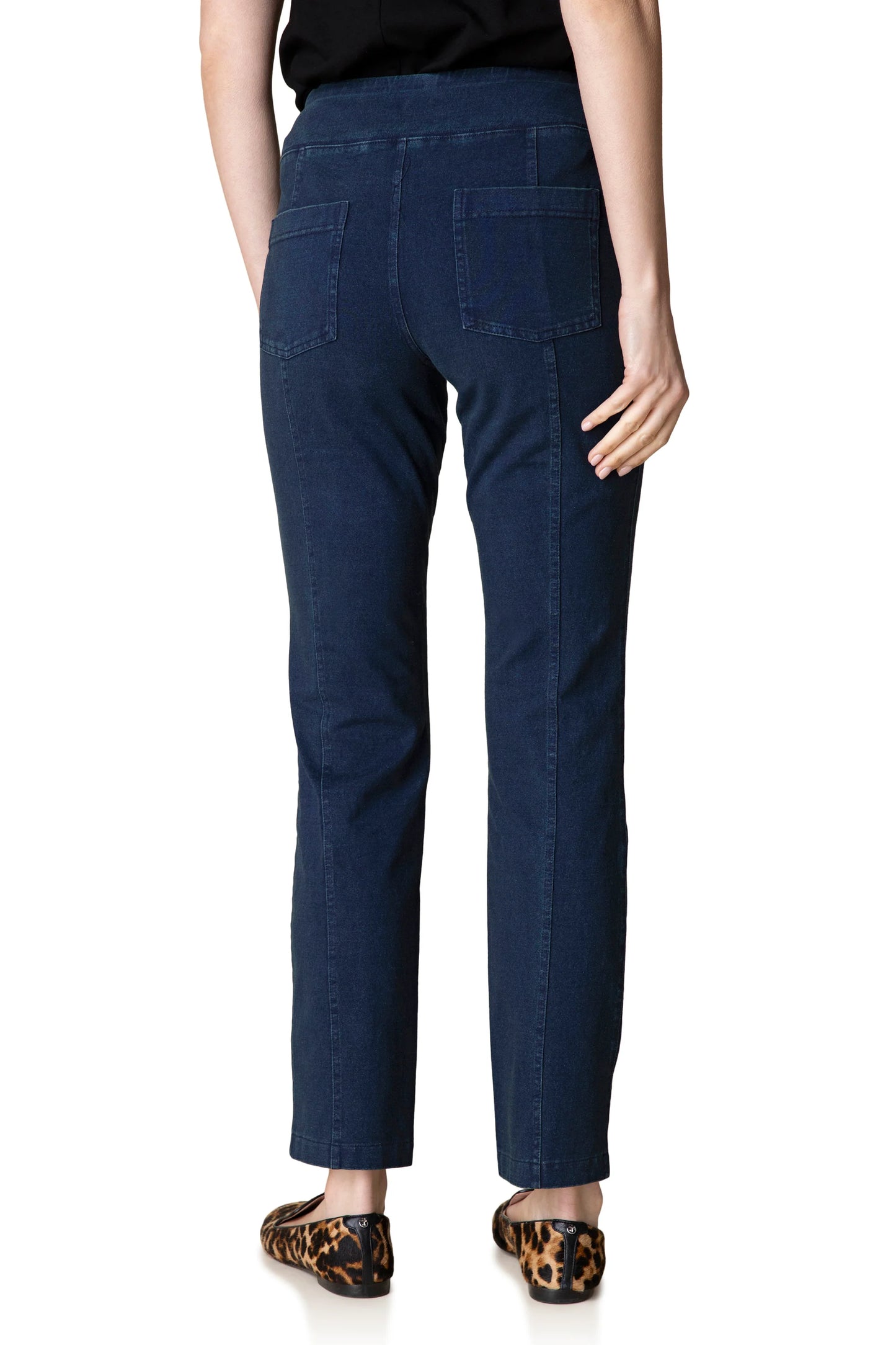 Stonewashed Seamed Pocket Pants