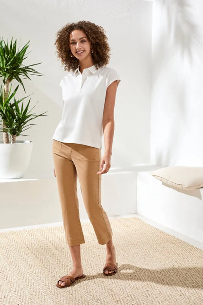 Comfort Stretch Pull On Kick Flare Capris