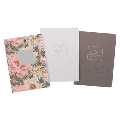 Notebook Set Of 3 | Strong & Courageous Josh 1:9
