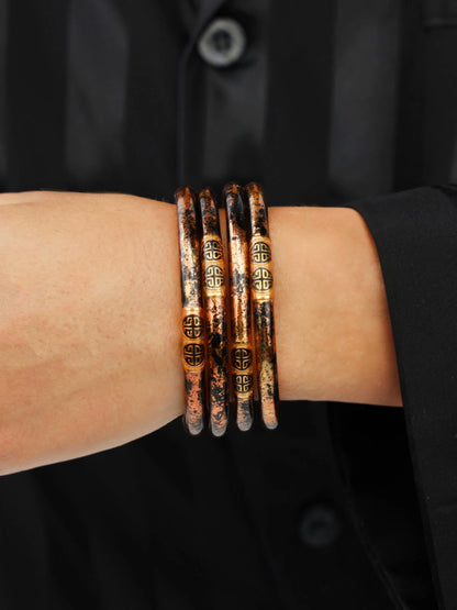 Koi Leopard All Weather Bangles | Set Of 4 | BuDhaGirl