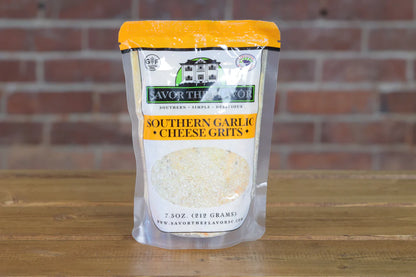 Southern Garlic Cheese Grits | Savor The Flavor