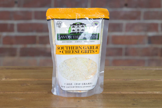 Southern Garlic Cheese Grits | Savor The Flavor