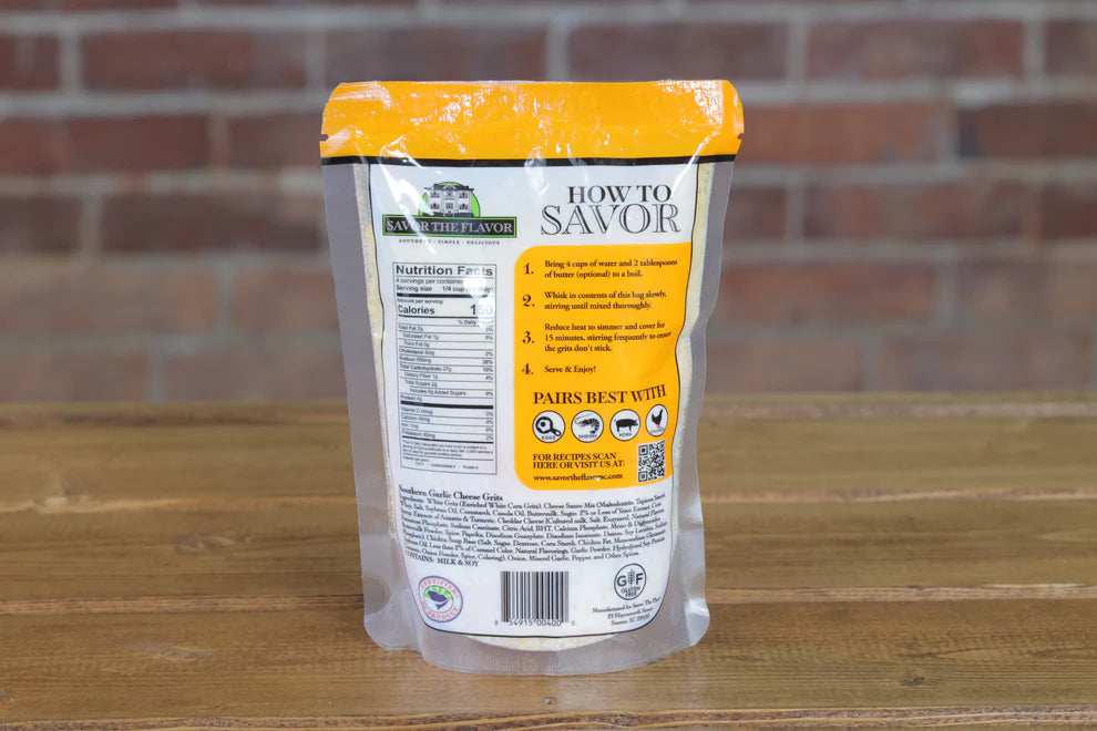 Southern Garlic Cheese Grits | Savor The Flavor
