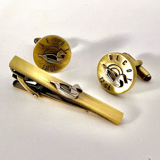 Shotgun Shell Cufflink and Tie Clasp Set | Dixie Decoys