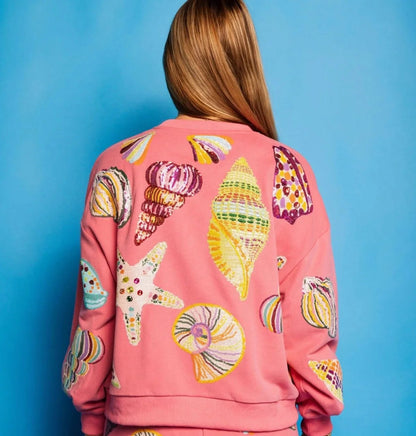 Shell Sweatshirt | Queen Of Sparkles