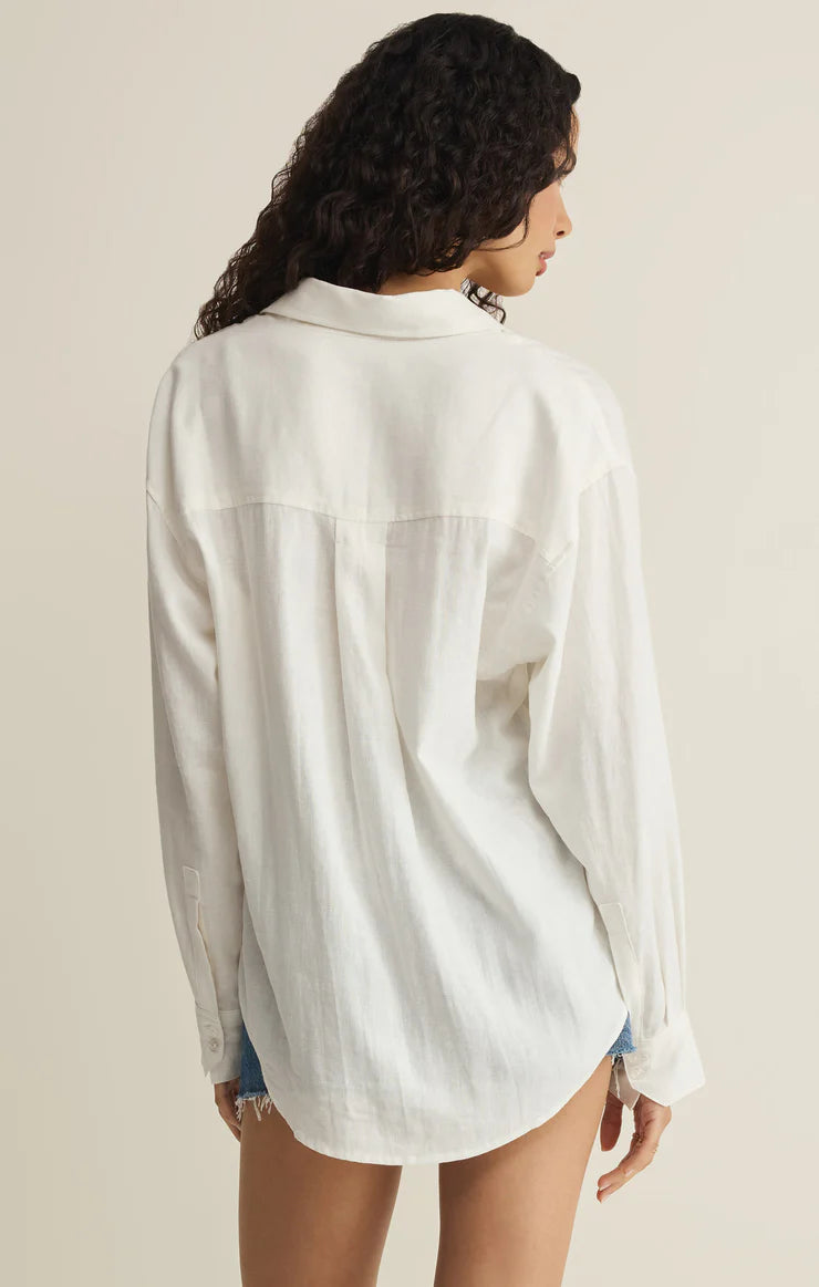 The Signature Linen Top