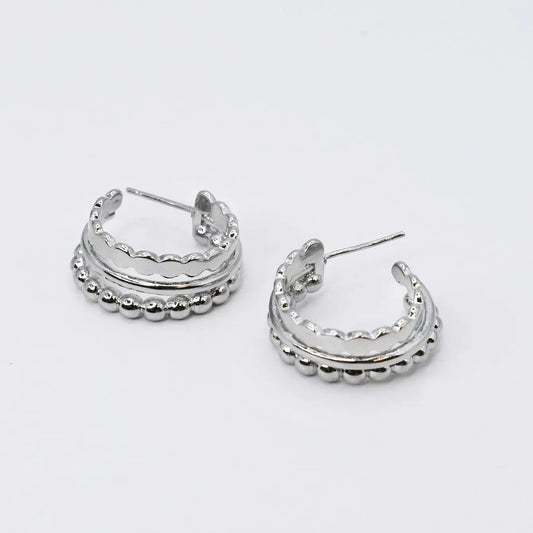 Sicily Hoop | Silver