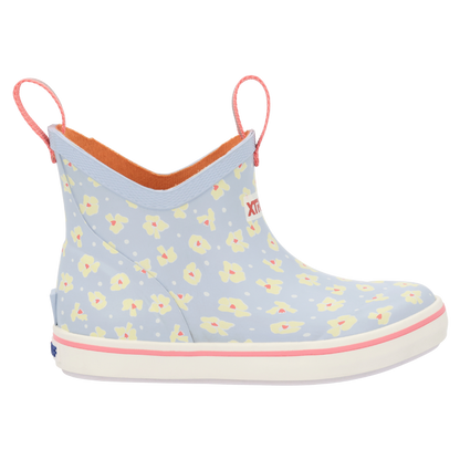 Skyway Floral Ankle Deck Boot | Youth | Xtratuf