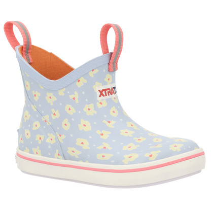 Skyway Floral Ankle Deck Boot | Youth | Xtratuf