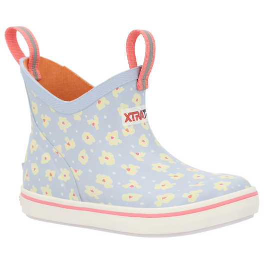 Skyway Floral Ankle Deck Boot | Youth | Xtratuf