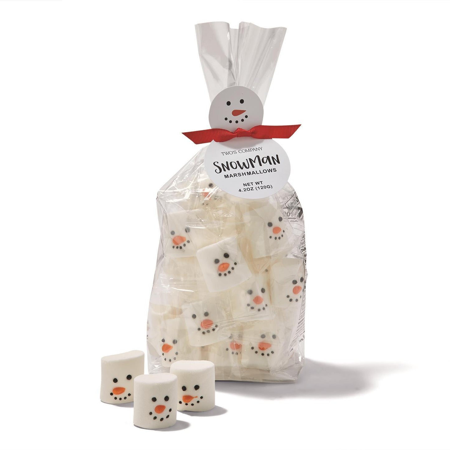 Snowman Marshmallow Candy in Gift Bag