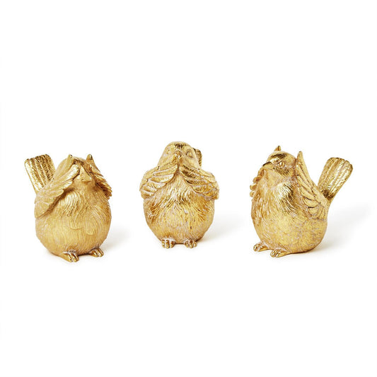 Gold Bird Decor | Set of 3