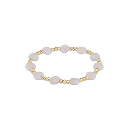 Admire Gold 3mm Bead Bracelet-Moonstone