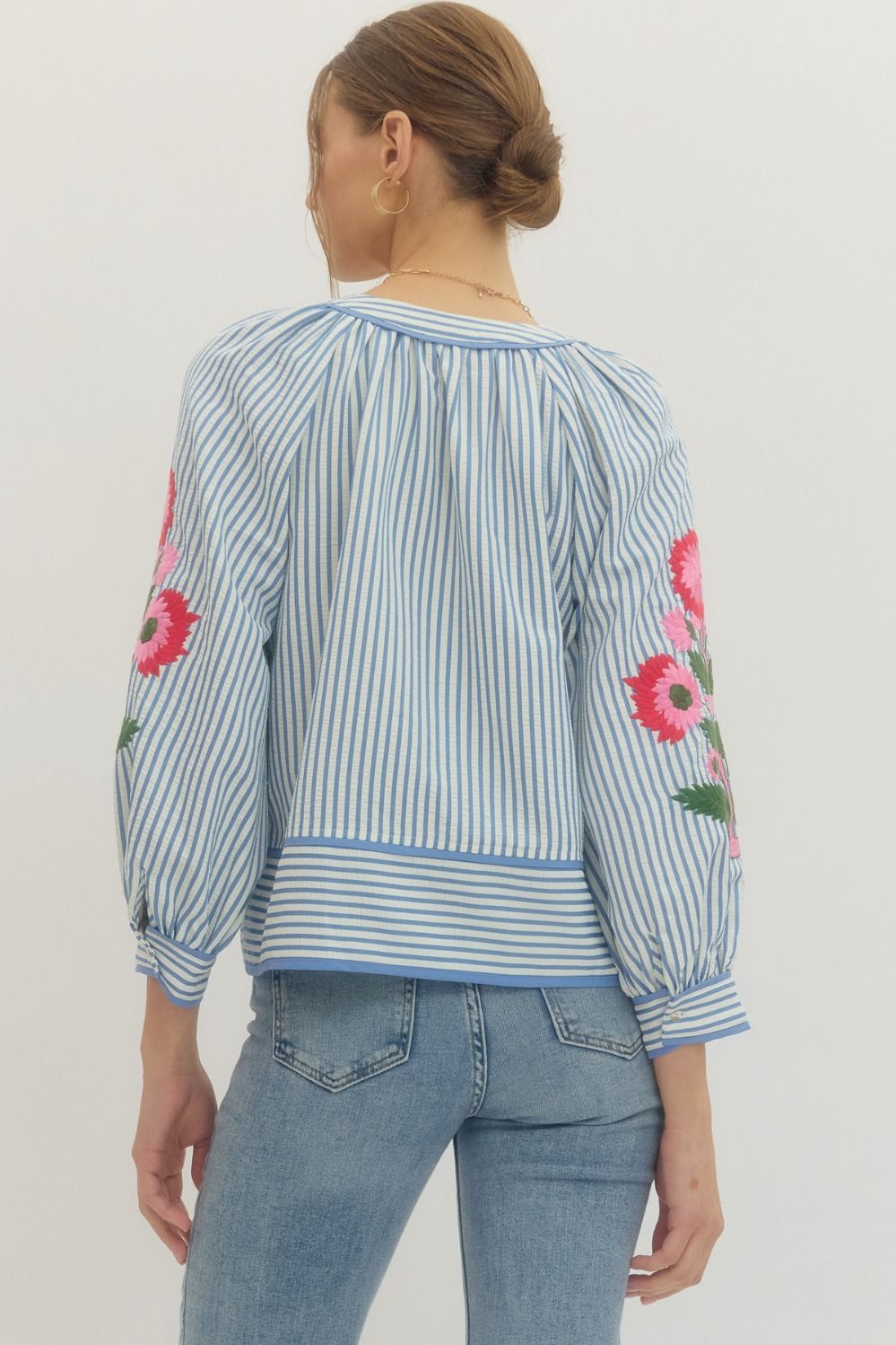 Harbor Bloom Puff Sleeve Top