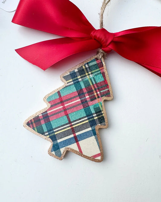 Tartan Plaid Tree Ornament