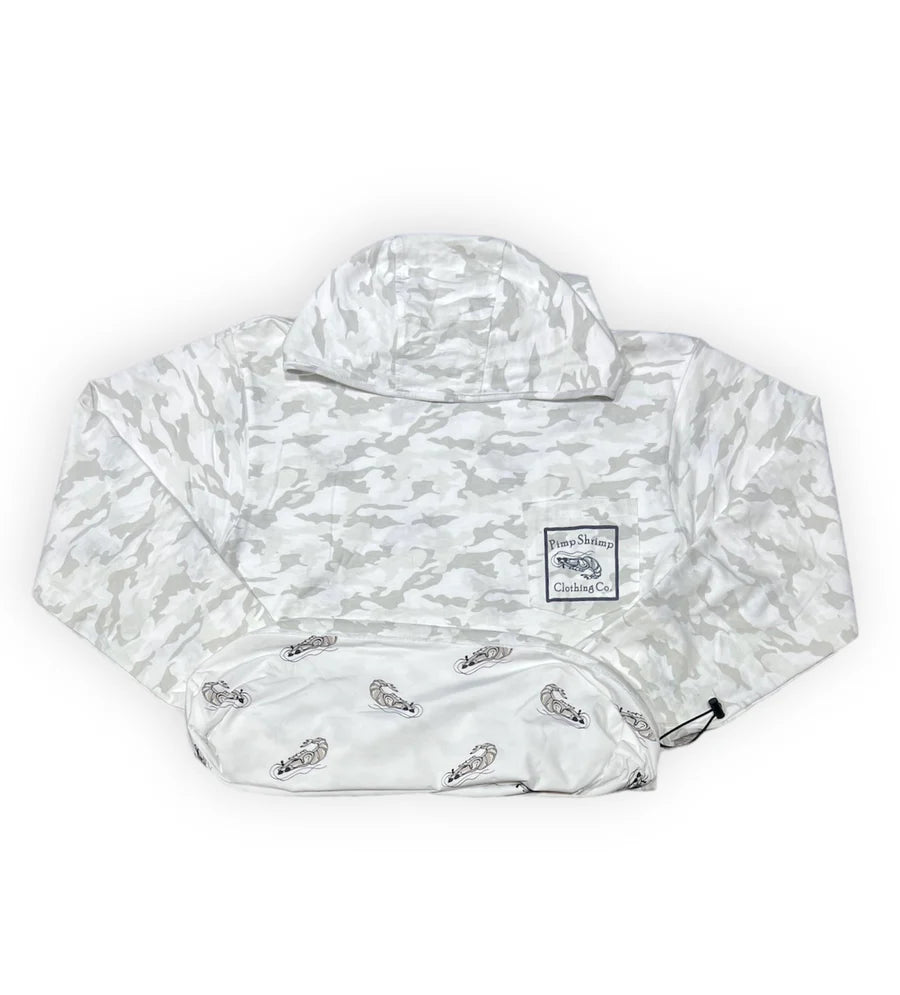 White Camo T-Shirt Hoodie