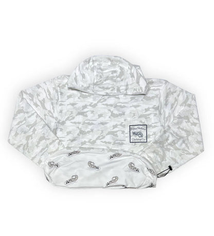 White Camo T-Shirt Hoodie