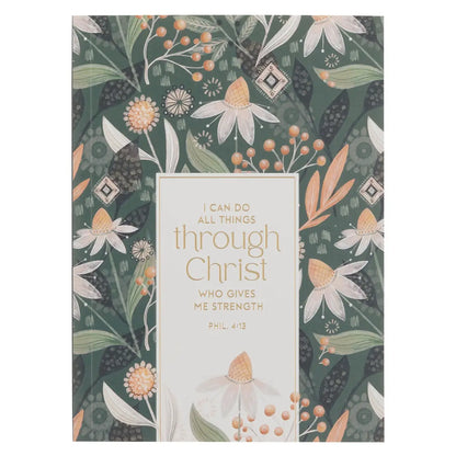 Medium Notebook | All Things Through Christ Phil. 4:13