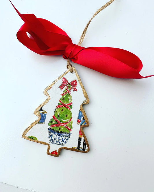 Topiary Christmas Tree Ornament Three