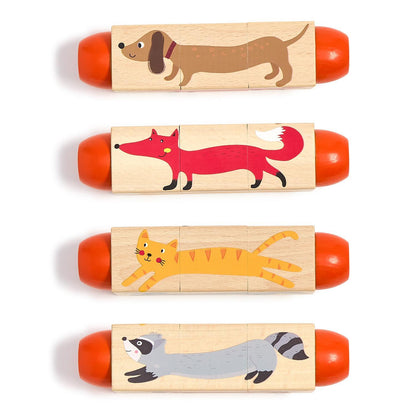 Wooden Twist Block Puzzle in Gift Box