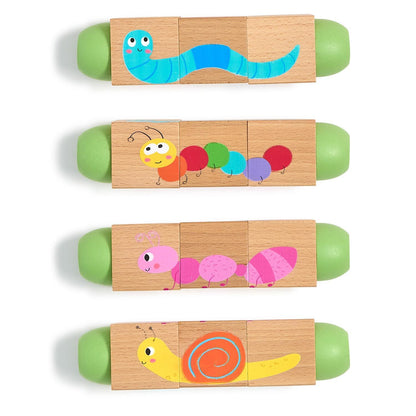 Wooden Twist Block Puzzle in Gift Box