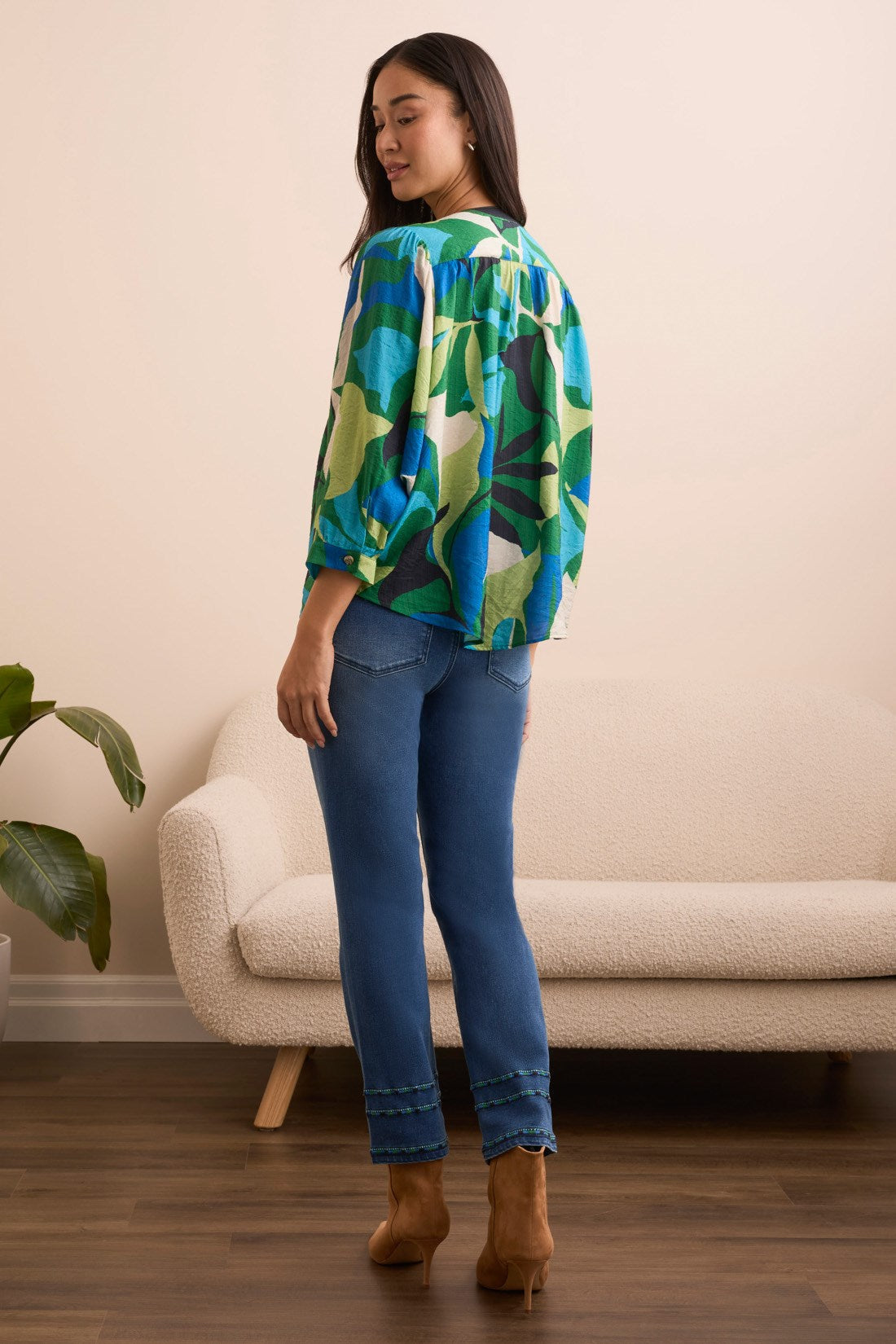 Flowy Dolman Sleeve Blouse
