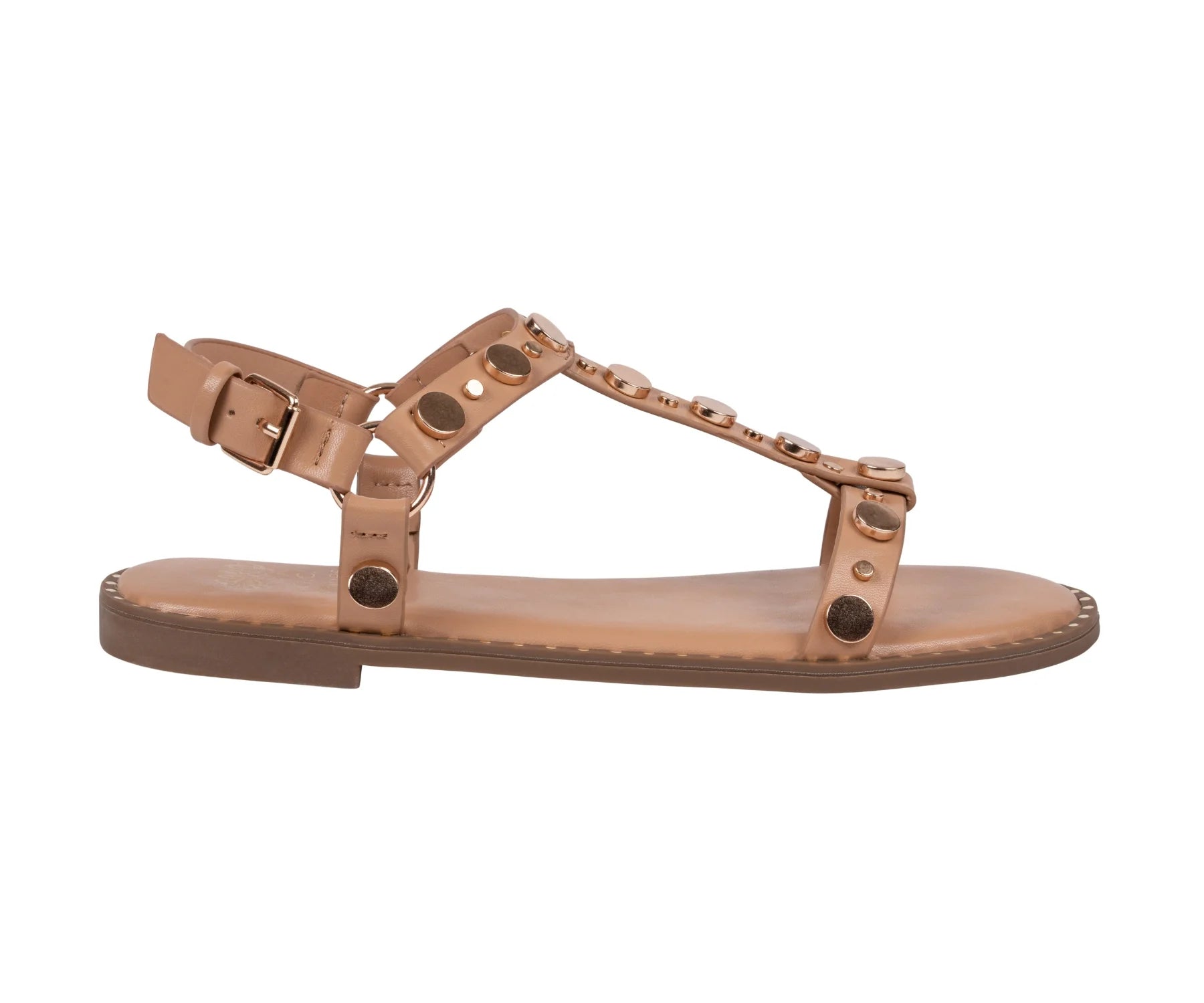 Trinity Studded Strappy Flat Sandal