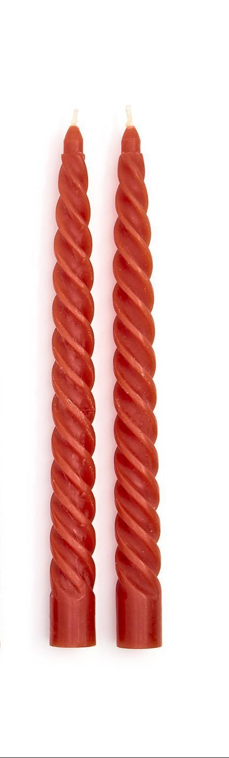 Twist Taper Candles in Gift Box | Set of 2