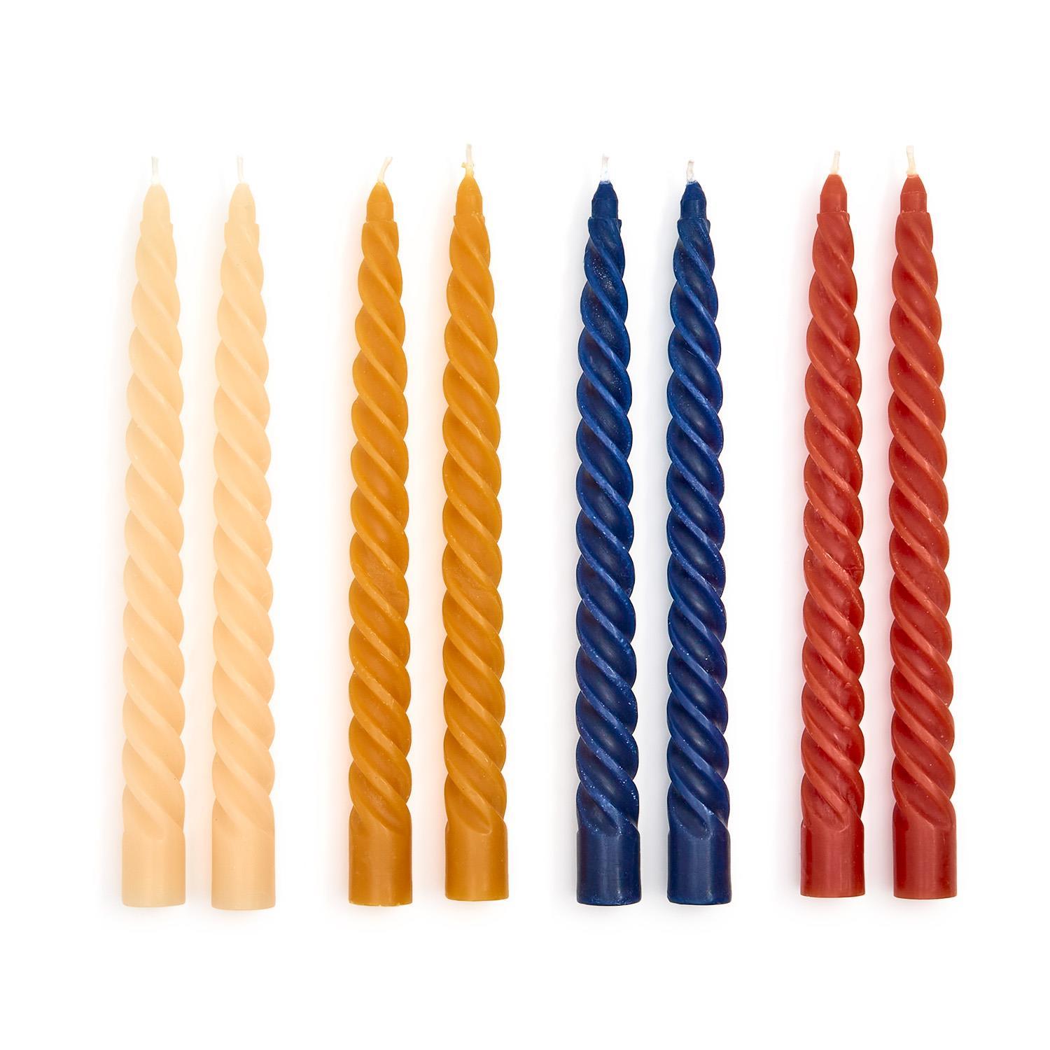 Twist Taper Candles in Gift Box | Set of 2