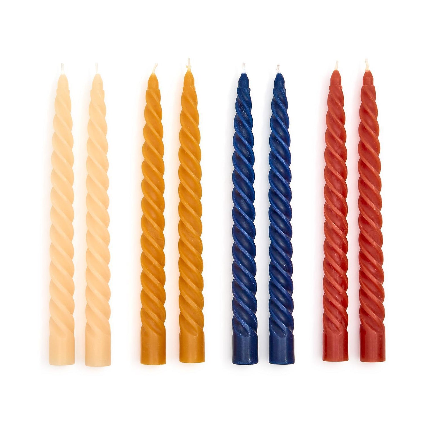 Twist Taper Candles in Gift Box | Set of 2